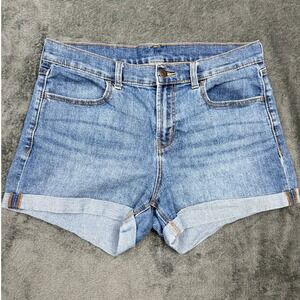 Old Navy Womens Denim Shorts Size 10 Blue Jean Cuffed‎ Casual Summer
